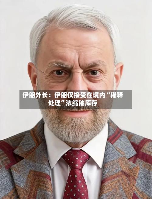 伊朗外长：伊朗仅接受在境内“稀释处理”浓缩铀库存