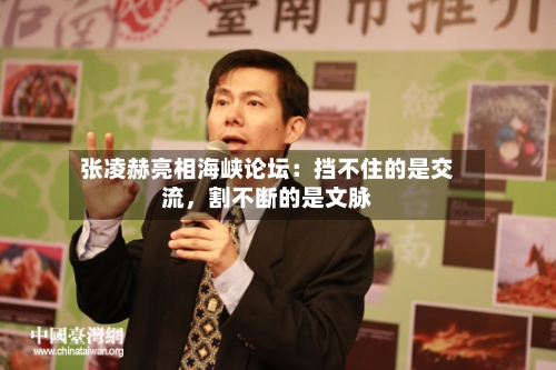 张凌赫亮相海峡论坛：挡不住的是交流，割不断的是文脉-第3张图片